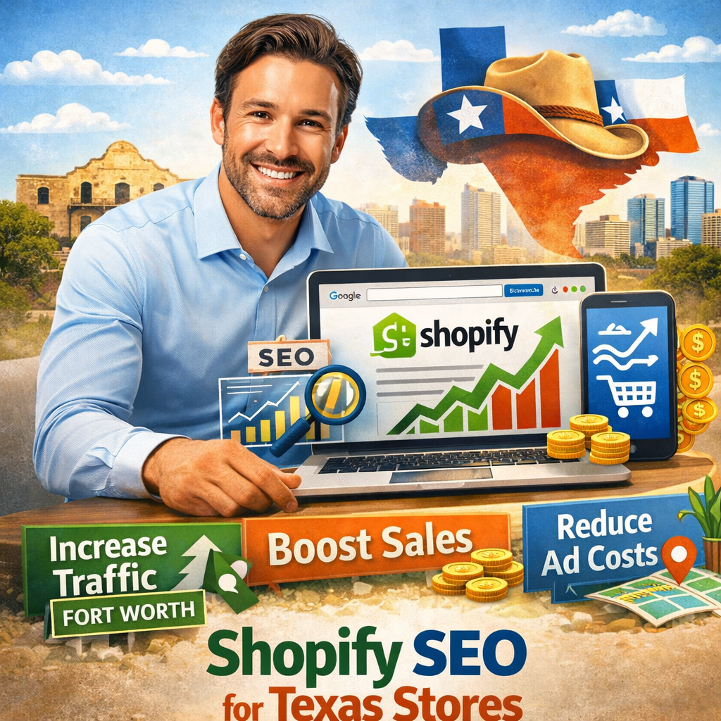 Shopify store dashboard optimized for SEO in Texas